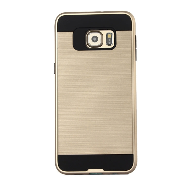 For Galaxy S6 Edge+ Brushed Texture Armor Gunmetal Combination Protective Case