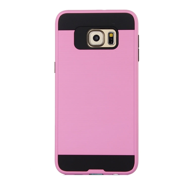 For Galaxy S6 Edge+ Brushed Texture Armor Gunmetal Combination Protective Case