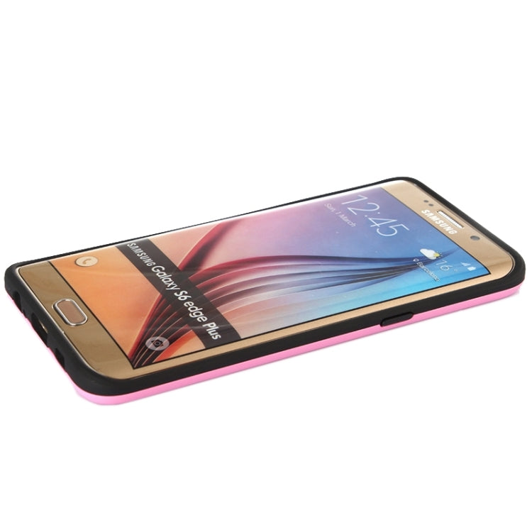 For Galaxy S6 Edge+ Brushed Texture Armor Gunmetal Combination Protective Case