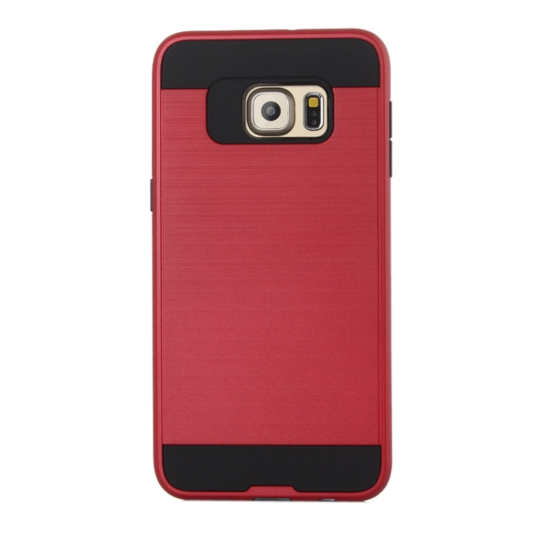 For Galaxy S6 Edge+ Brushed Texture Armor Gunmetal Combination Protective Case