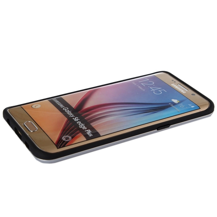For Galaxy S6 Edge+ Brushed Texture Armor Gunmetal Combination Protective Case