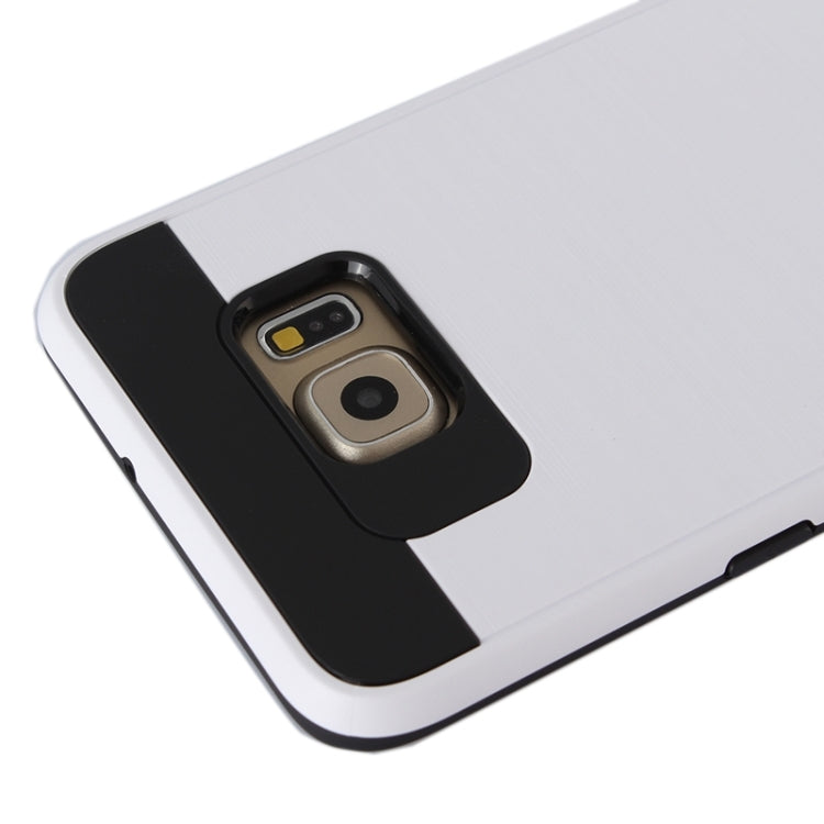For Galaxy S6 Edge+ Brushed Texture Armor Gunmetal Combination Protective Case