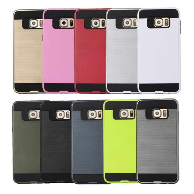 For Galaxy S6 Edge+ Brushed Texture Armor Gunmetal Combination Protective Case
