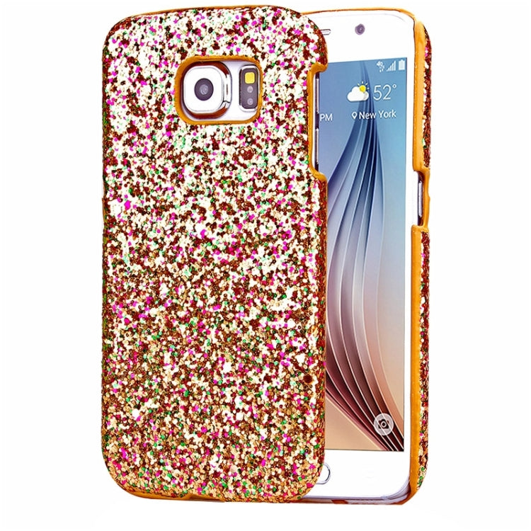 For Galaxy S6 / G920 Flash Powder Series Oil Edge Plastic Protective Case