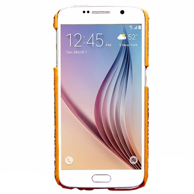 For Galaxy S6 / G920 Flash Powder Series Oil Edge Plastic Protective Case