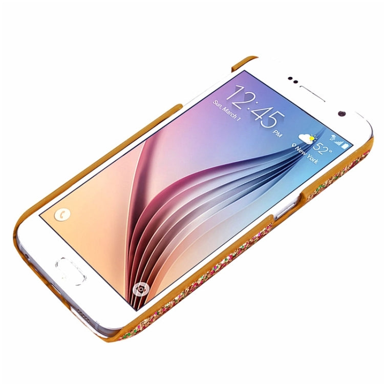 For Galaxy S6 / G920 Flash Powder Series Oil Edge Plastic Protective Case