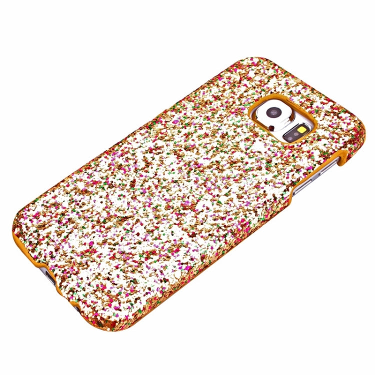 For Galaxy S6 / G920 Flash Powder Series Oil Edge Plastic Protective Case