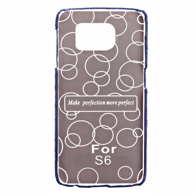For Galaxy S6 / G920 Flash Powder Series Oil Edge Plastic Protective Case