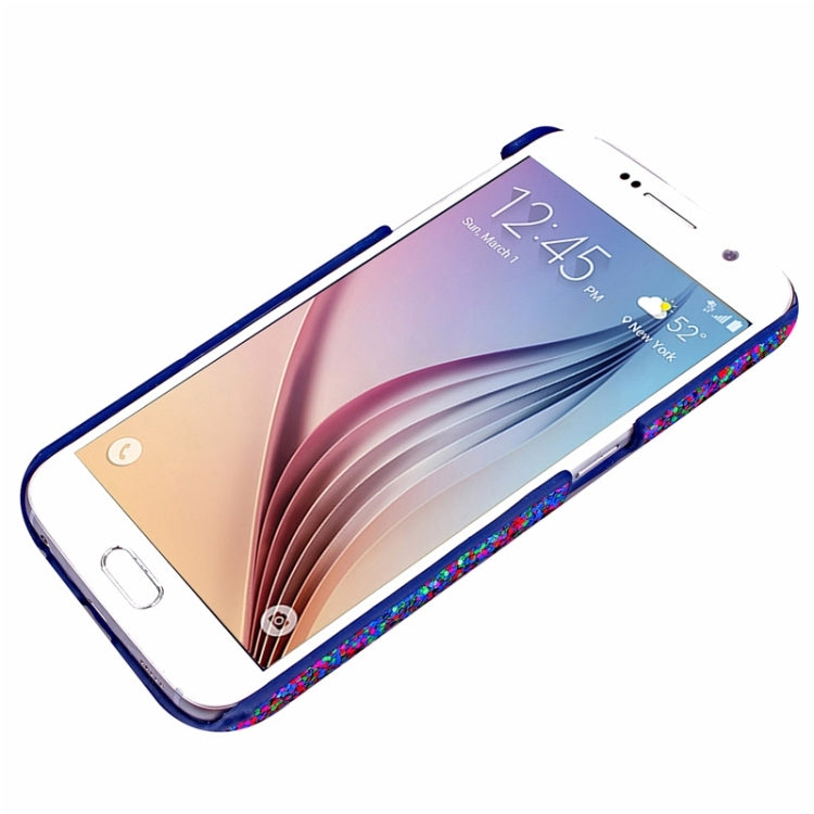 For Galaxy S6 / G920 Flash Powder Series Oil Edge Plastic Protective Case