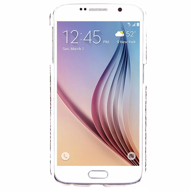 For Galaxy S6 / G920 Flash Powder Series Oil Edge Plastic Protective Case