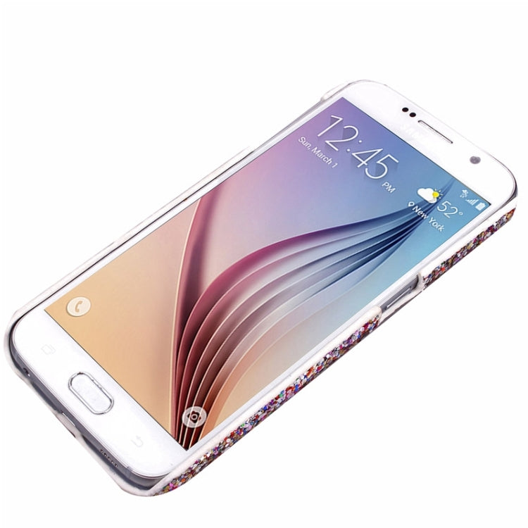 For Galaxy S6 / G920 Flash Powder Series Oil Edge Plastic Protective Case