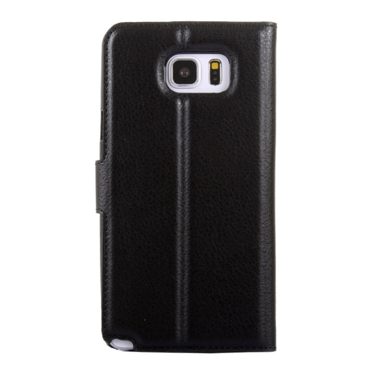 Litchi Texture Horizontal Flip Leather Case with Holder & Card Slots & Wallet for Galaxy Note 5