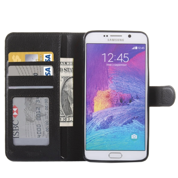 Litchi Texture Horizontal Flip Leather Case with Holder & Card Slots & Wallet for Galaxy Note 5
