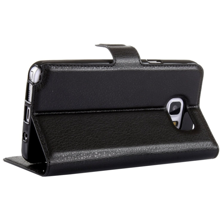 Litchi Texture Horizontal Flip Leather Case with Holder & Card Slots & Wallet for Galaxy Note 5