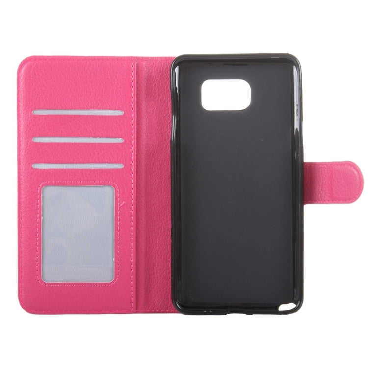 Litchi Texture Horizontal Flip Leather Case with Holder & Card Slots & Wallet for Galaxy Note 5