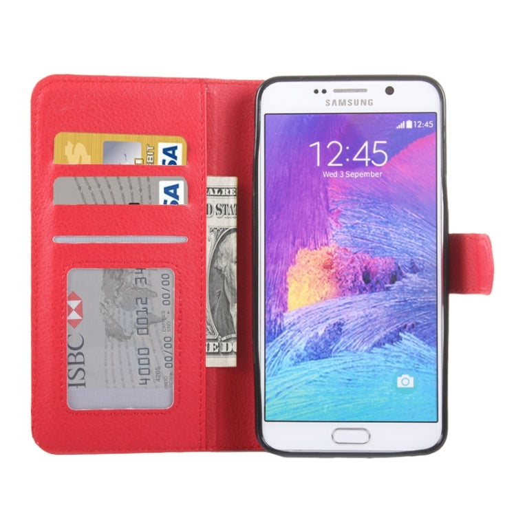Litchi Texture Horizontal Flip Leather Case with Holder & Card Slots & Wallet for Galaxy Note 5