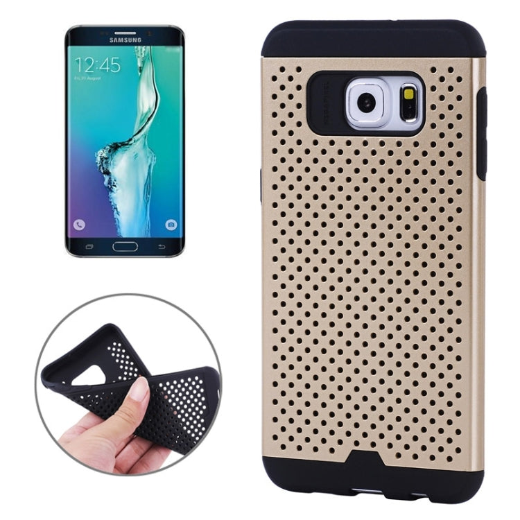 For Galaxy S6 Edge+ / G928 Net Style Silicone + PC Combination Case