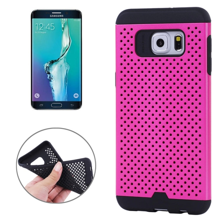 For Galaxy S6 Edge+ / G928 Net Style Silicone + PC Combination Case