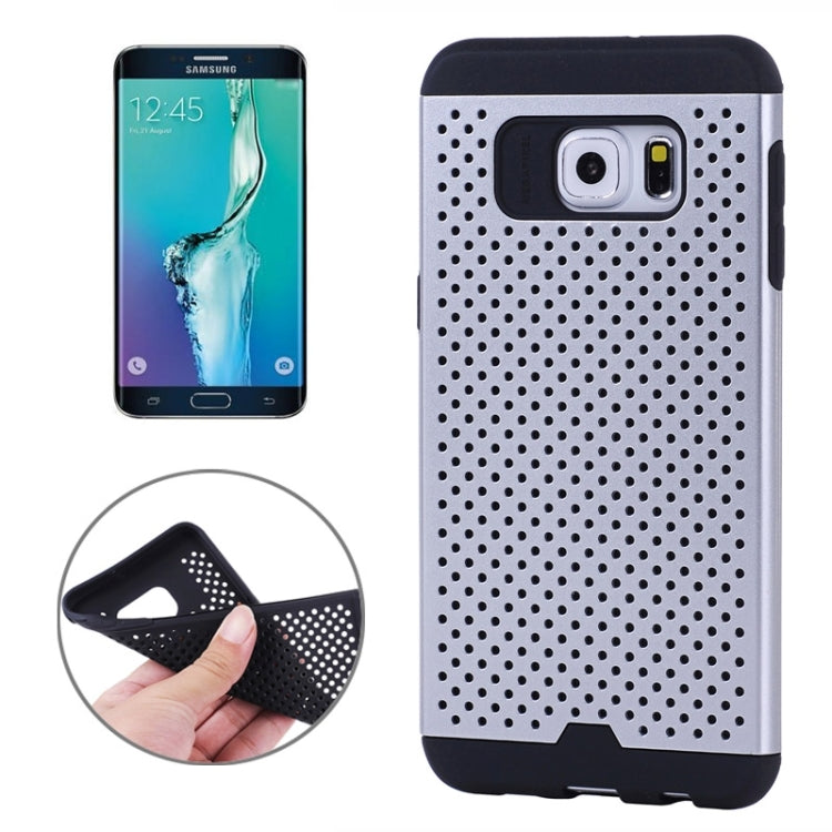 For Galaxy S6 Edge+ / G928 Net Style Silicone + PC Combination Case