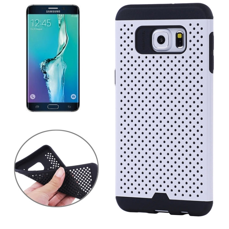 For Galaxy S6 Edge+ / G928 Net Style Silicone + PC Combination Case