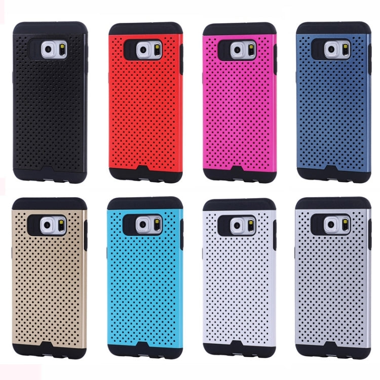 For Galaxy S6 Edge+ / G928 Net Style Silicone + PC Combination Case