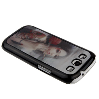 3D Effects Style Tattoo Classical Beauty Pattern Plastic Protector Case for Galaxy SIII / i9300