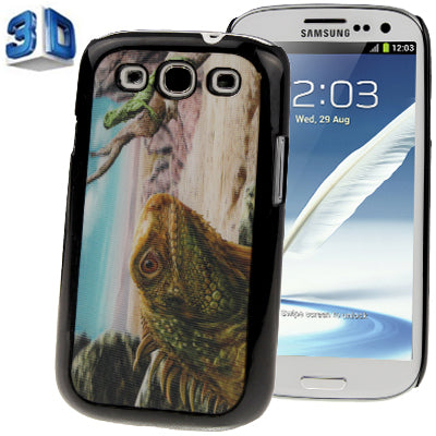 3D Effects Style Chameleon of Animal World Pattern Plastic Protector Case for Galaxy  SIII / i9300