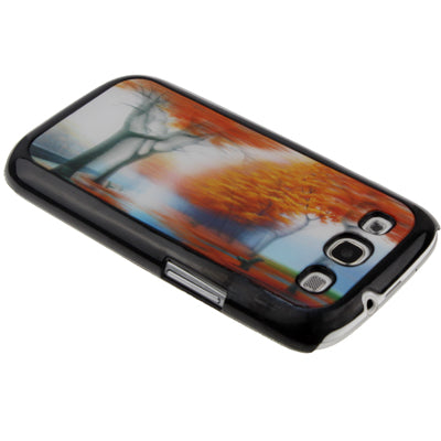 3D Effects Style Autumn Maple Pattern Plastic Protector Case for Galaxy SIII / i9300
