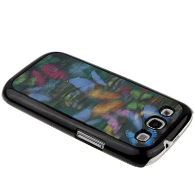 3D Effects Style Dancing Butterfly Pattern Plastic Protector Case for Galaxy SIII / i9300