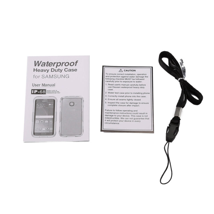 For Galaxy S6 Edge+ / G928 IP x 8 PVC + Silicone Transparent Universal Waterproof Protective Case with Lanyard