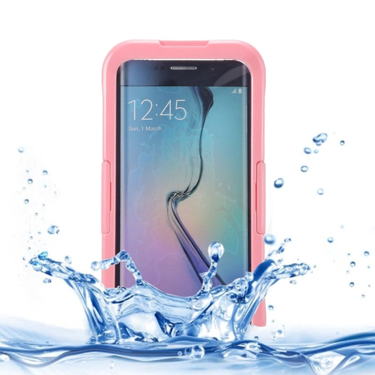 For Galaxy S6 Edge+ / G928 IP x 8 PVC + Silicone Transparent Universal Waterproof Protective Case with Lanyard