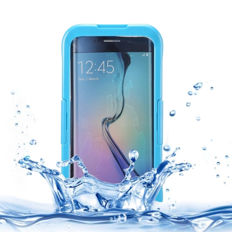 For Galaxy S6 Edge+ / G928 IP x 8 PVC + Silicone Transparent Universal Waterproof Protective Case with Lanyard