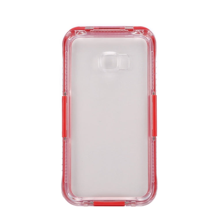 For Galaxy S6 Edge+ / G928 IP x 8 PVC + Silicone Transparent Universal Waterproof Protective Case with Lanyard