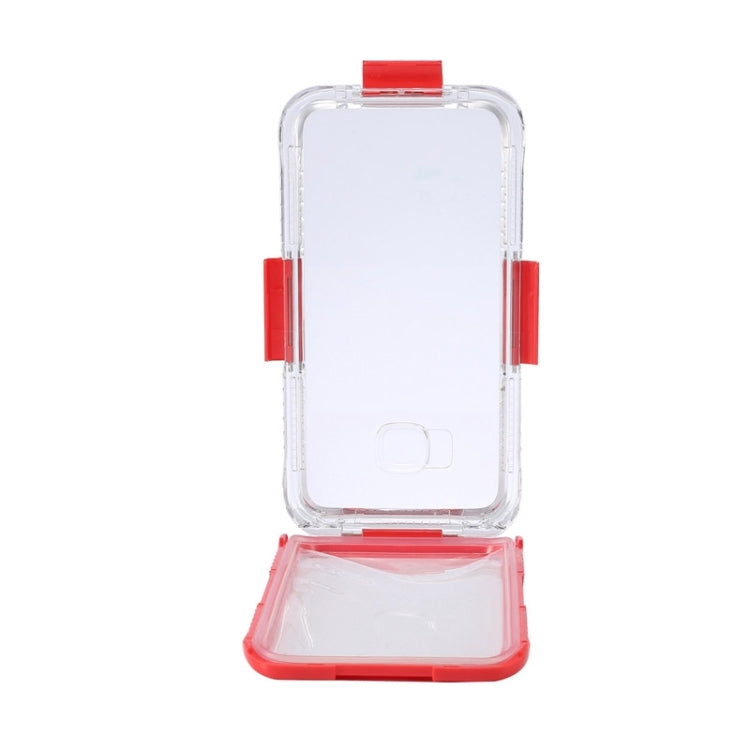 For Galaxy S6 Edge+ / G928 IP x 8 PVC + Silicone Transparent Universal Waterproof Protective Case with Lanyard