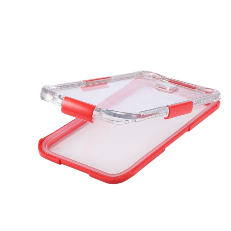 For Galaxy S6 Edge+ / G928 IP x 8 PVC + Silicone Transparent Universal Waterproof Protective Case with Lanyard