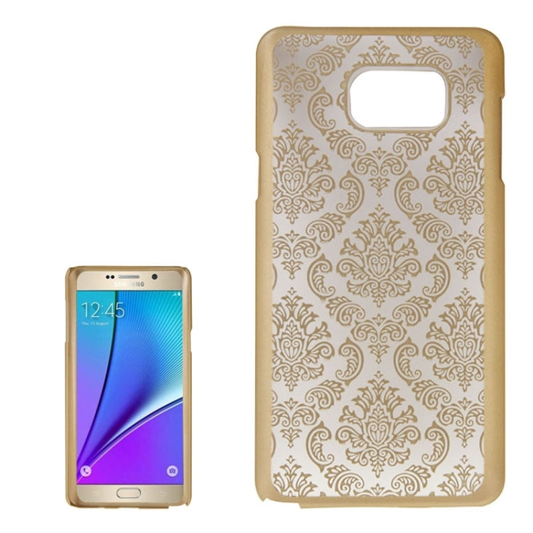 Embossed Flowers Pattern Protective Hard Case for Galaxy Note 5 / N920