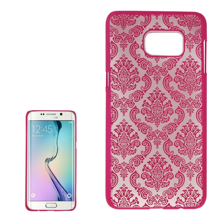 For Galaxy S6 Edge+ / G928 Embossed Flowers Pattern Protective Hard Case