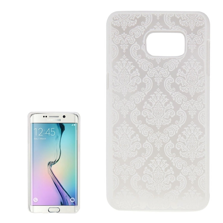 For Galaxy S6 Edge+ / G928 Embossed Flowers Pattern Protective Hard Case