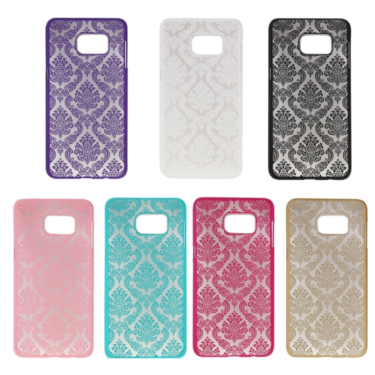 For Galaxy S6 Edge+ / G928 Embossed Flowers Pattern Protective Hard Case
