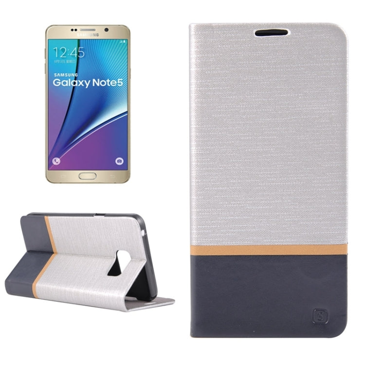 Color Matching Horizontal Flip Leather Case with Holder & Card Slots for Galaxy Note 5 / N920