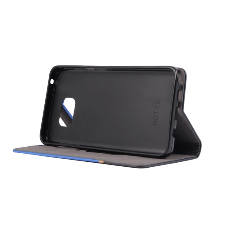 Color Matching Horizontal Flip Leather Case with Holder & Card Slots for Galaxy Note 5 / N920