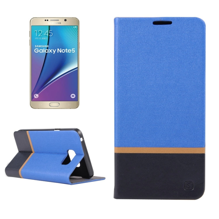 Color Matching Horizontal Flip Leather Case with Holder & Card Slots for Galaxy Note 5 / N920