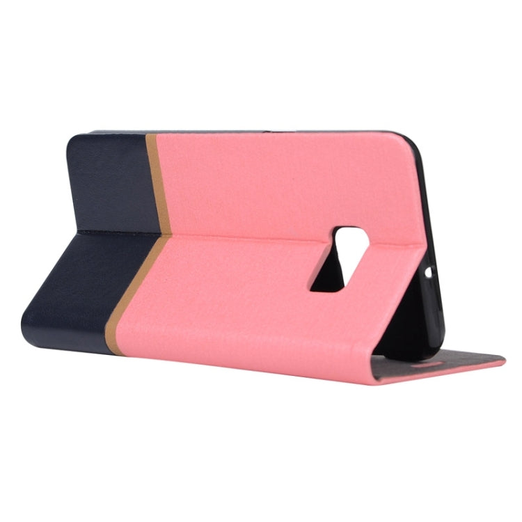 For Galaxy S6 Edge+ / G928 Color Matching Horizontal Flip Leather Case with Holder & Card Slot