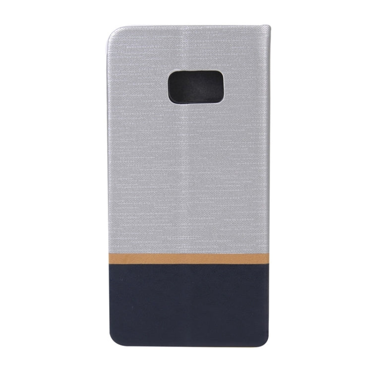 For Galaxy S6 Edge+ / G928 Color Matching Horizontal Flip Leather Case with Holder & Card Slot