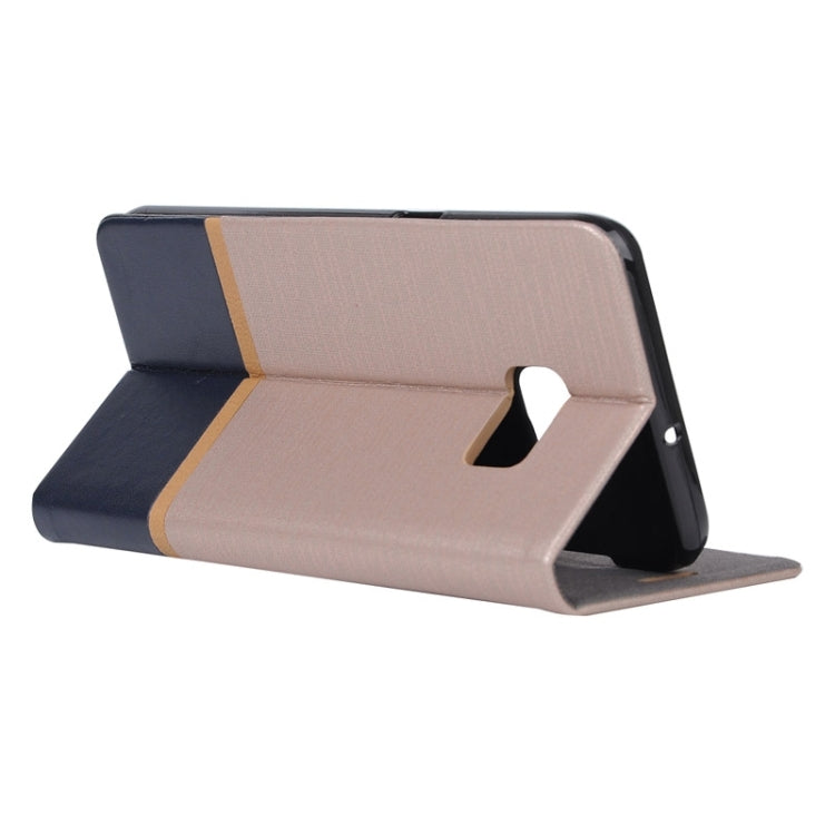 For Galaxy S6 Edge+ / G928 Color Matching Horizontal Flip Leather Case with Holder & Card Slot