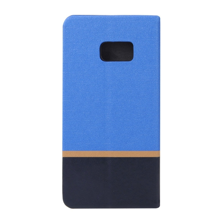 For Galaxy S6 Edge+ / G928 Color Matching Horizontal Flip Leather Case with Holder & Card Slot
