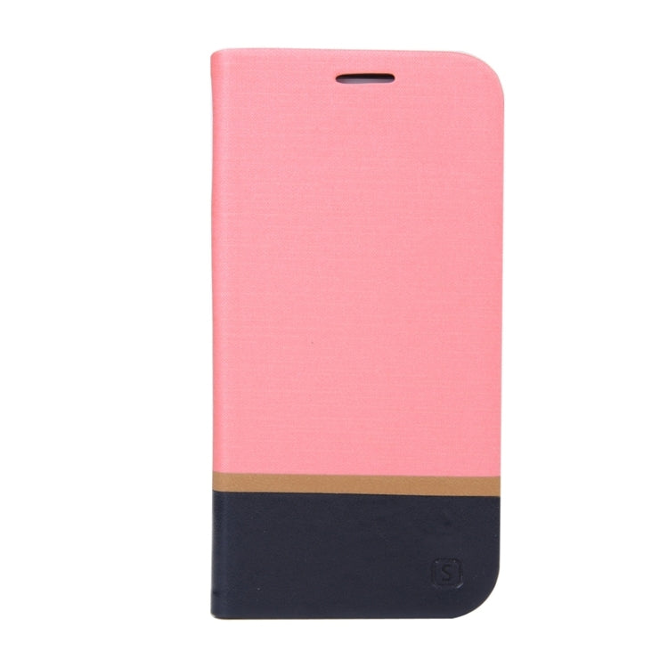 For Galaxy S6 Edge / G925 Color Matching Horizontal Flip Leather Case with Holder & Card Slot