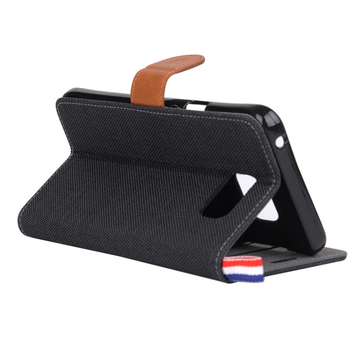 Denim Surface Horizontal Flip Leather Case with Card Slots & Holder for Galaxy Note 5 / N920