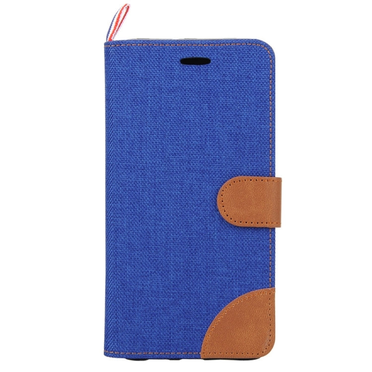 For Galaxy S6 edge / G925 Denim Surface Horizontal Flip Leather Case with Card Slots & Holder