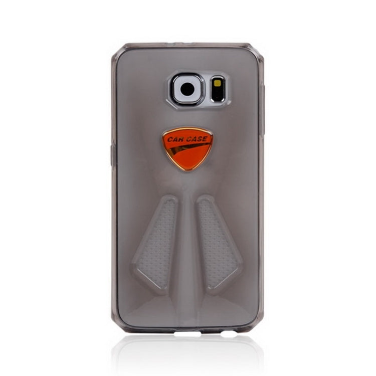 For Galaxy S6 / G920 Racing Car Style Transparent TPU Protective Case